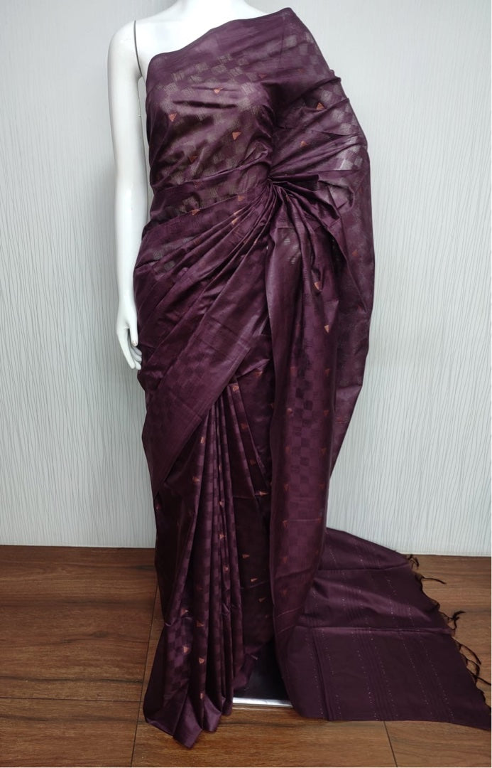 Timeless Treasure Soft Silk Dobi Buta Saree