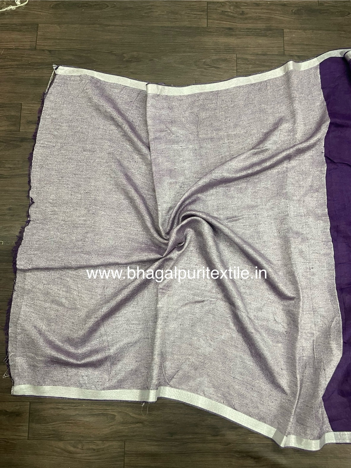 Regal Berry Handwoven Linen Saree (Search Code 1031)