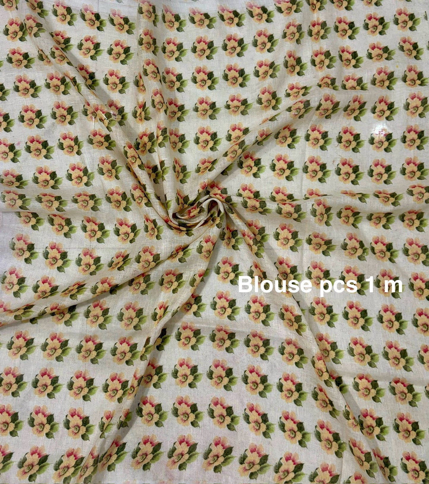 Gulzari Buta Linen Digital Print Saree (Search code-1071)