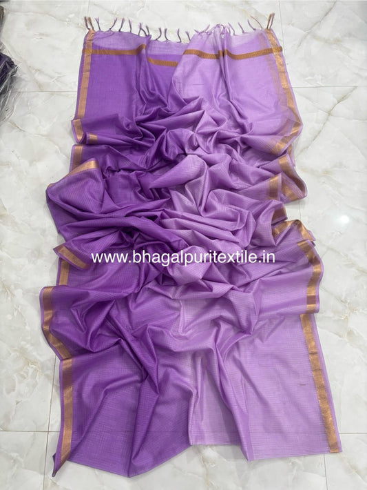 Kota Doria Soft Silk Saree Multi Color(Search Code-10142)