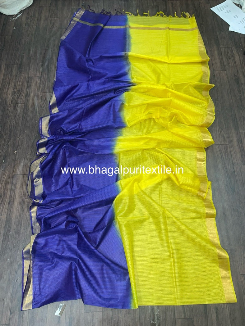 Kota Doria Soft Silk Saree Multi Color(Search Code-10142)