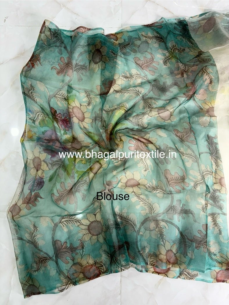 Garden of Dreams Organza Silk Digital print Saree
(Search Code-1043)