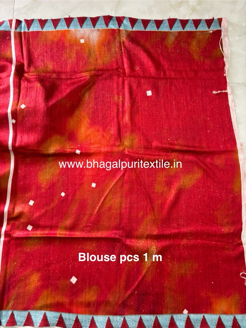 Rang-e-Ruhani Handloom Dupion Silk Digita Print saree
(Search code-1073)