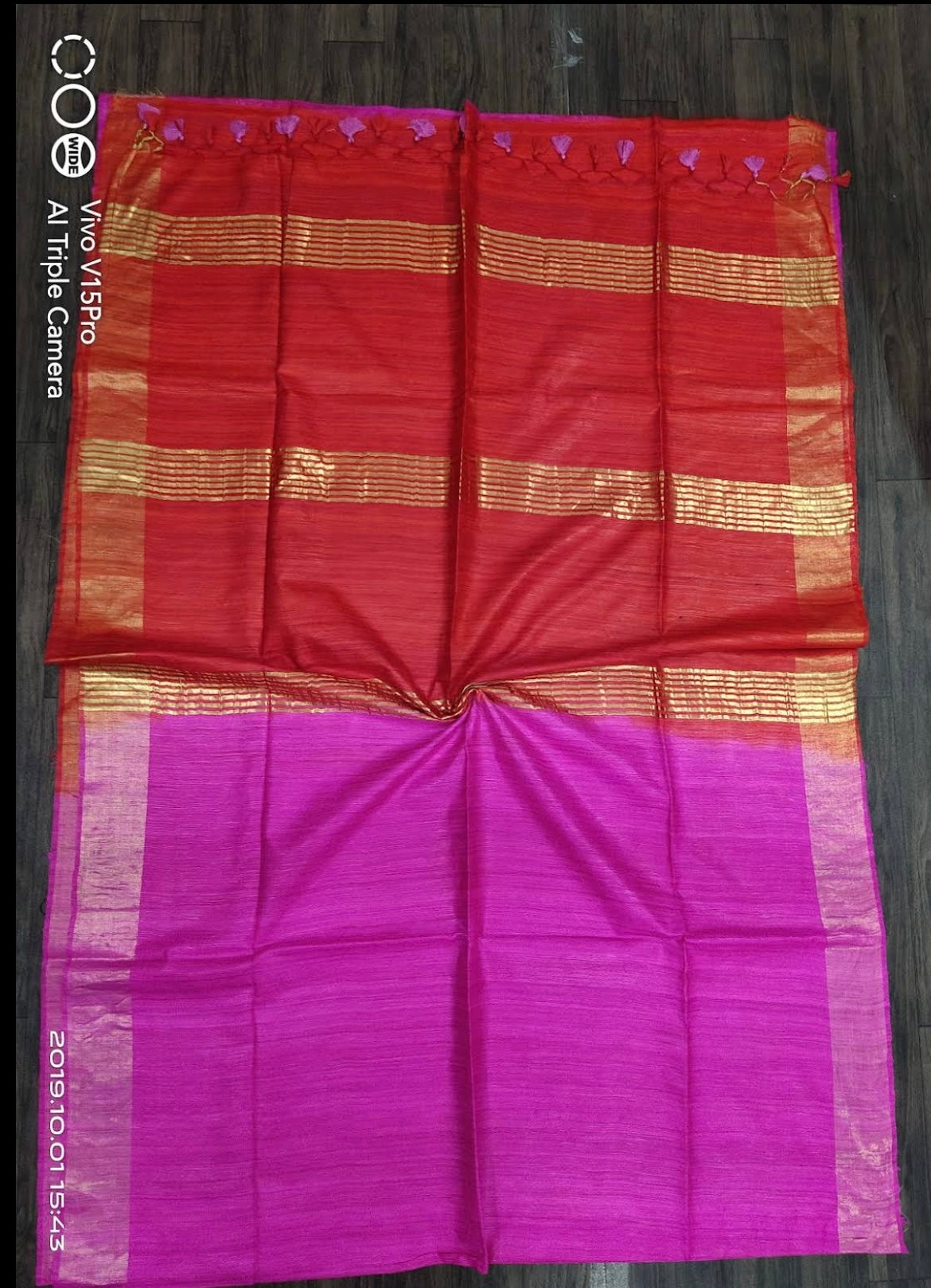 Handloom giccha Silk saree