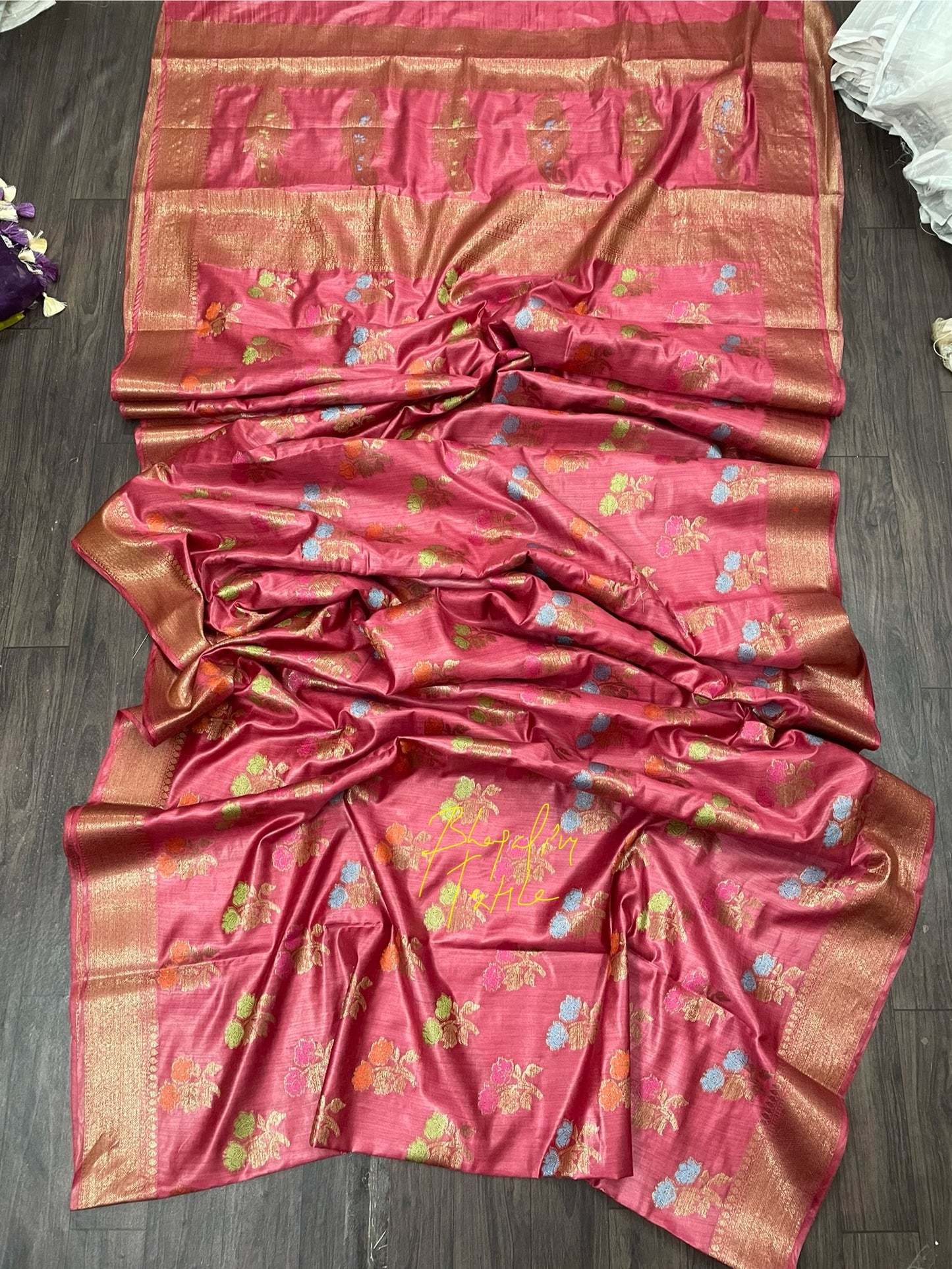 Tussar Munga Banarasi Silk Saree -2600