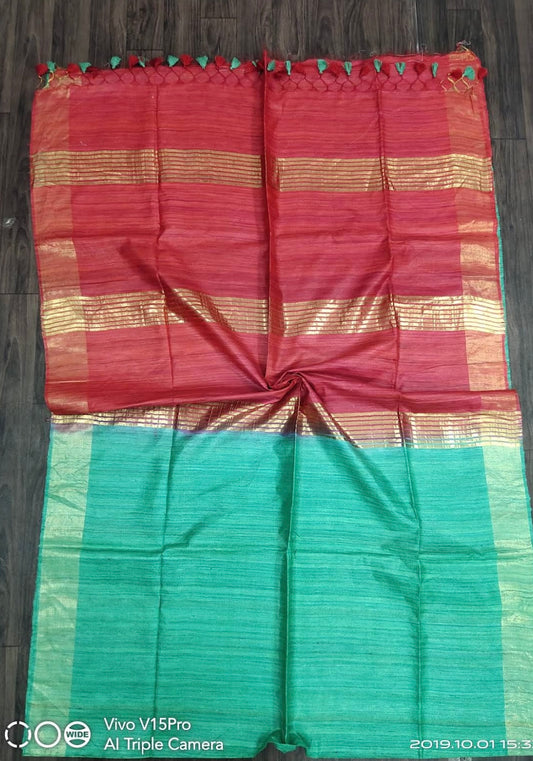 Handloom giccha Silk saree