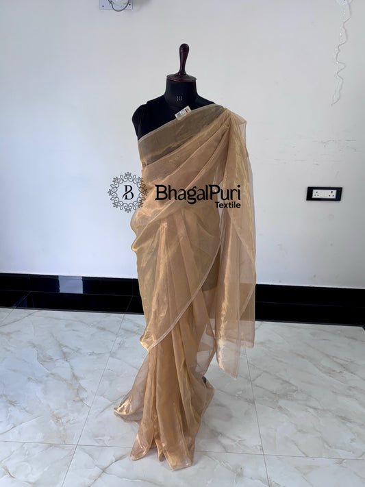 RangSaaz Tissue Silk Saree with Running Blouse 1 m (Search code-1084)