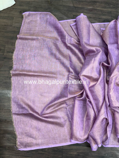 Lavender Dreams Tissue Linen Saree (Search Code- 1021)