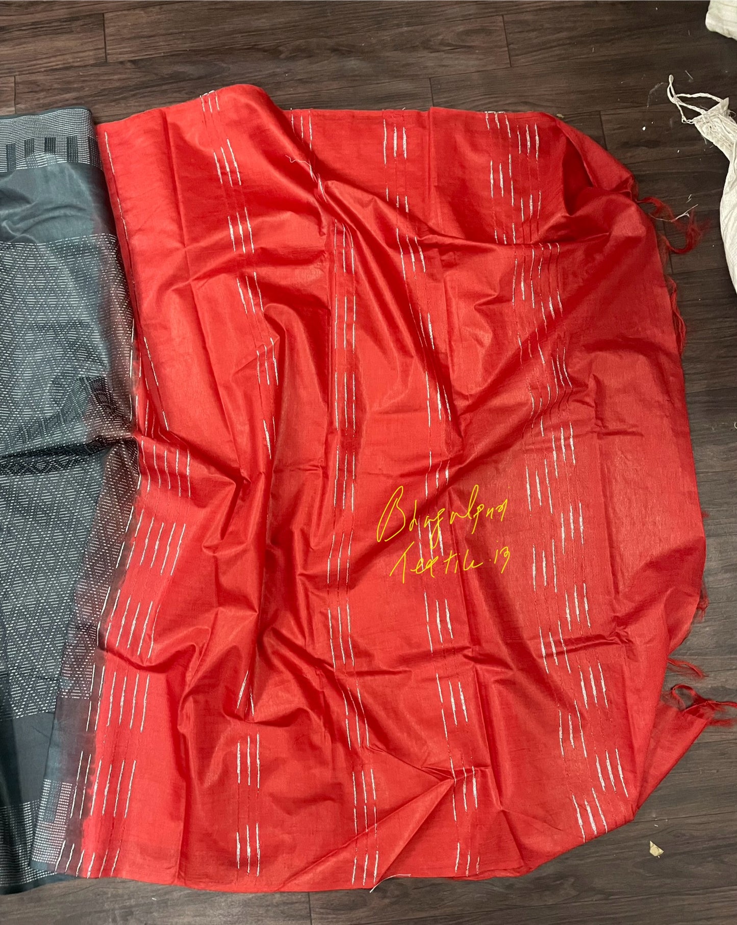 Soft Silk Multi Color Red And Grey 
  (Search Code-10010)