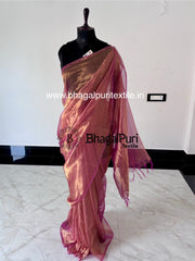 TissueRose Tissue Silk Saree With Running Blouse Pcs 1 m (Search code-1084)