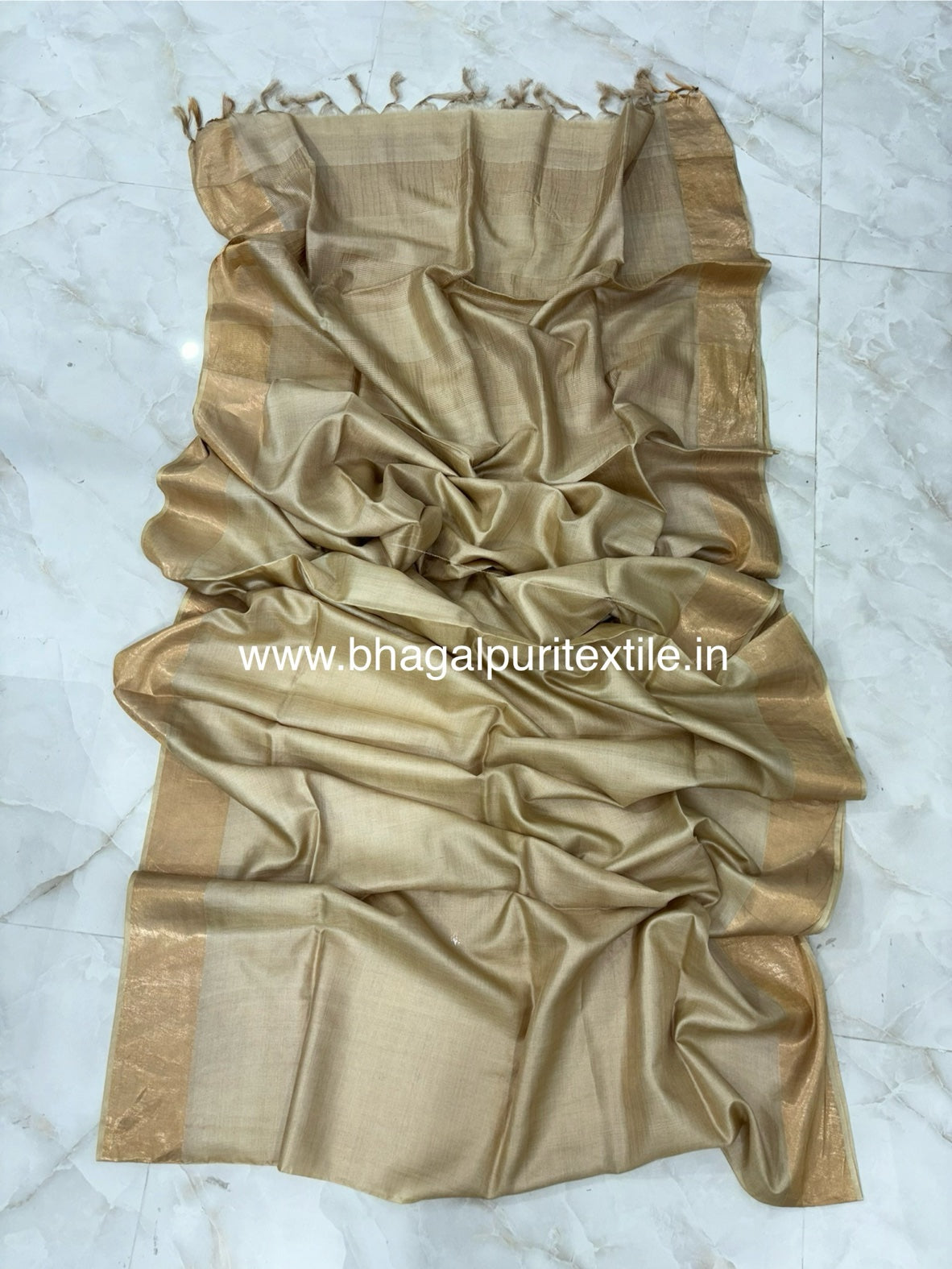 Pure Tussar Silk Raw Saree