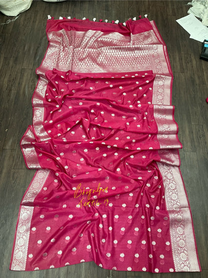 Banarasi Soft Silk Saree Rani(Search Code-10143)