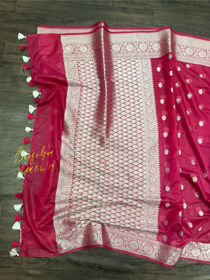 Banarasi Soft Silk Saree Rani(Search Code-10143)