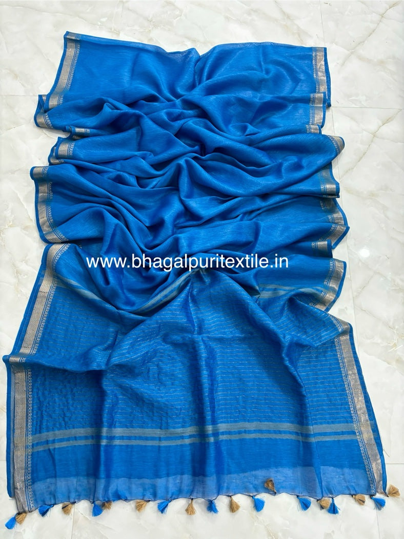 Silk linen saree (Search Code-1050)
