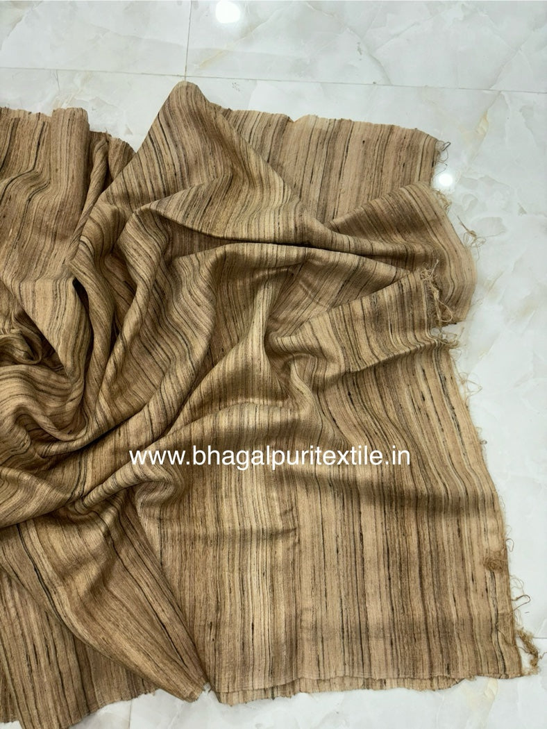 Khadi Giccha Handloom Saree / Fabric (Search Code-1041)