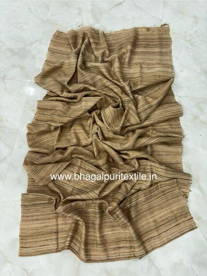 Khadi Giccha Handloom Saree / Fabric (Search Code-1041)
