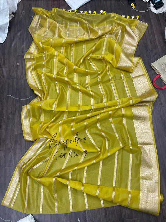 Banarasi Soft Silk Stripes Saree