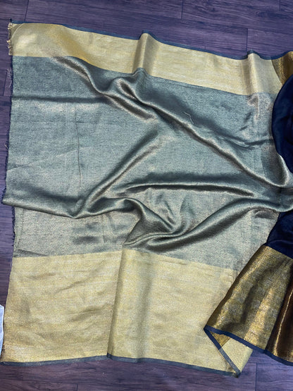 Linen Mahapad Kala Saree(Search Code-10110)