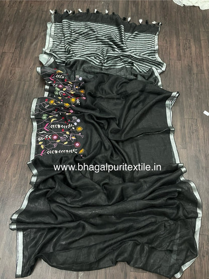 Kala Heritage Linen Saree
( Search Code-1037)