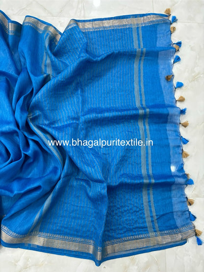 Silk linen saree (Search Code-1050)