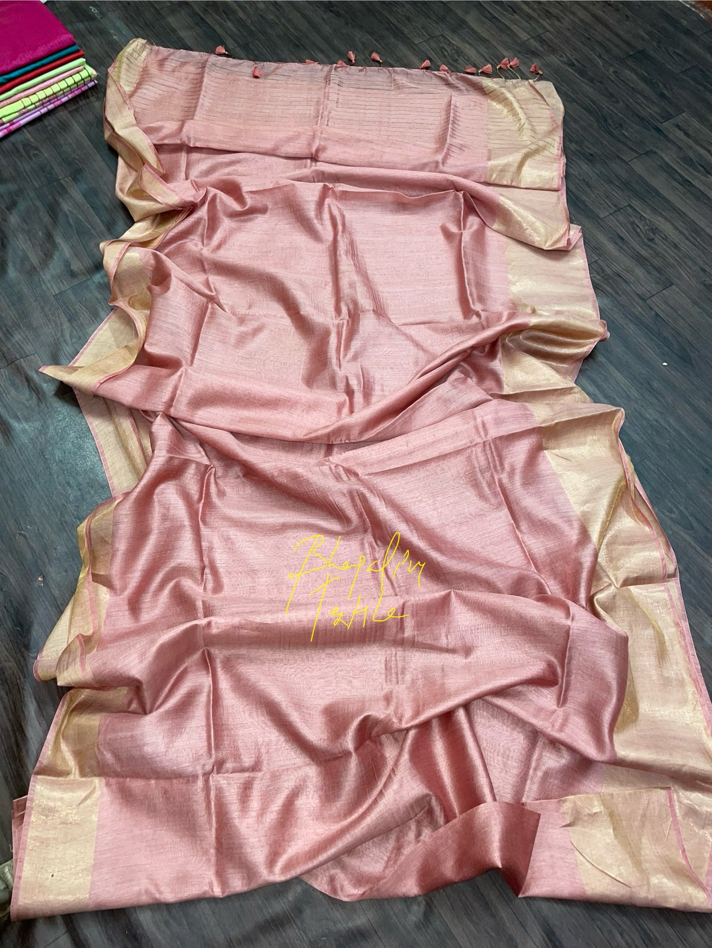 Bhagalpuri Weaves Pure Munga Silk Saree for Wedding & Festive
 (Search Code-1049)