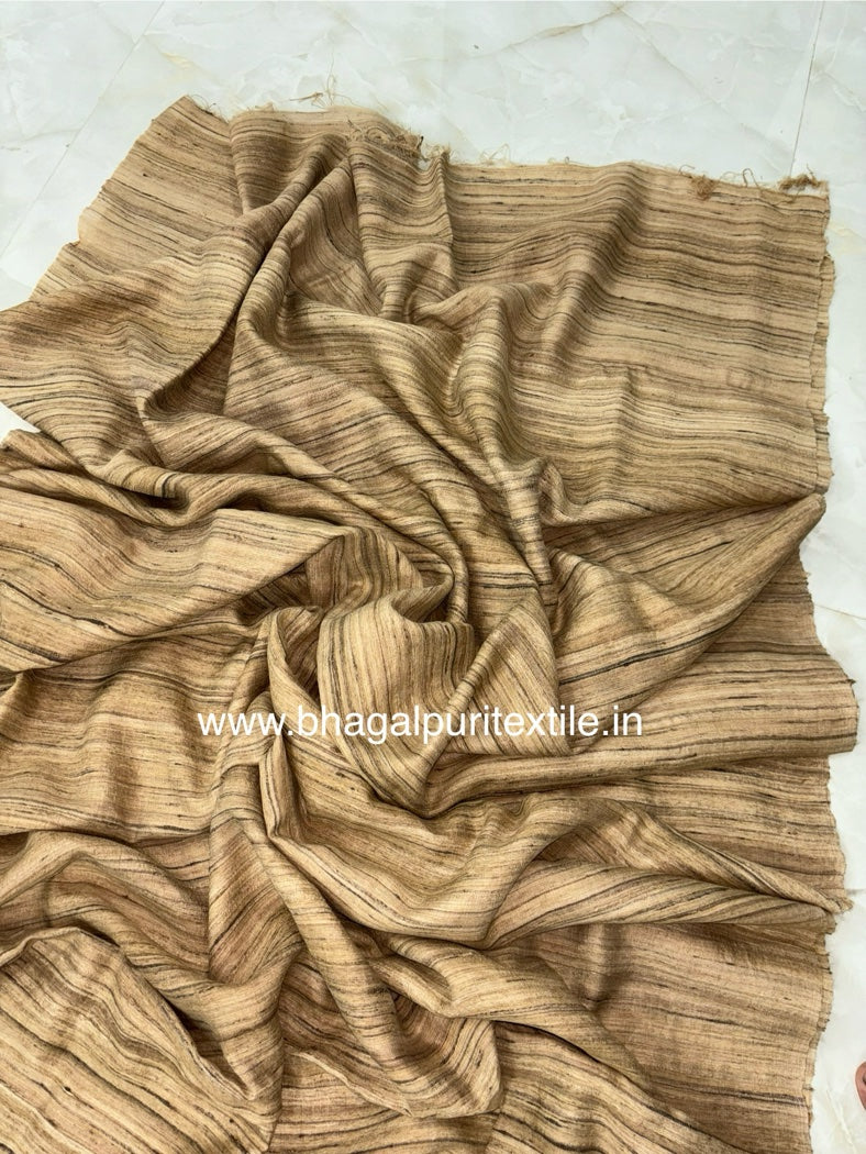 Khadi Giccha Handloom Saree / Fabric (Search Code-1041)