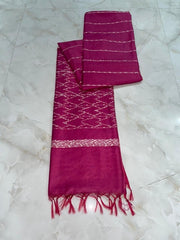 Cotton silk dobi buta weave saree (Search code-1055)