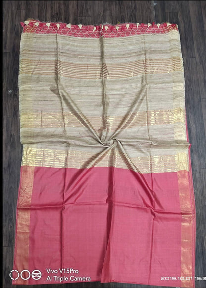 Handloom giccha Silk saree