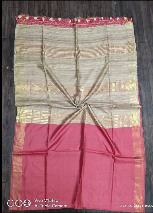 Handloom giccha Silk saree