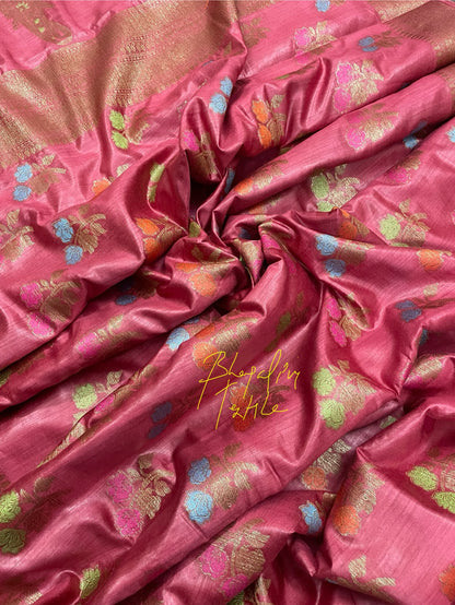 Tussar Munga Banarasi Silk Saree -2600