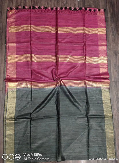 Handloom giccha Silk saree