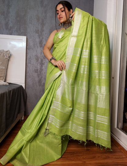 Midnight Elegance Cotton Saree